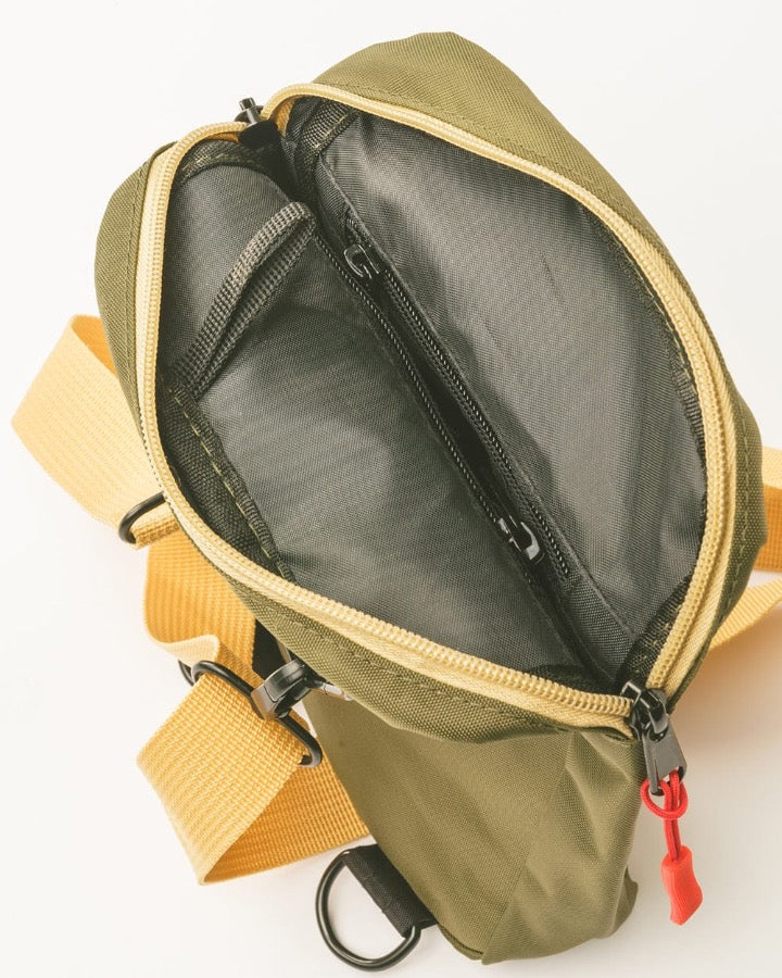 Keep Nature Wild crossbody bag is made from recycled nylon.