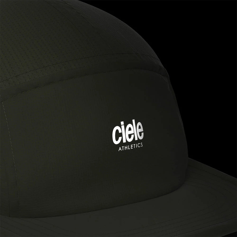 Ciele Athletics ALZCap - Athletics SL in Wish on a dark background to show the front reflectivity.