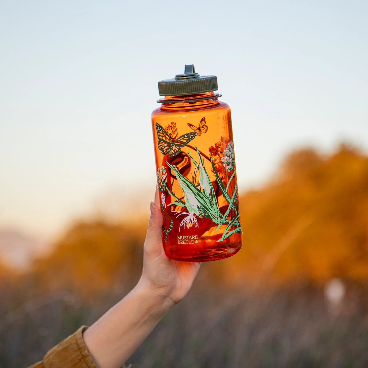 Monarch, 32oz Nalgene Water Bottle