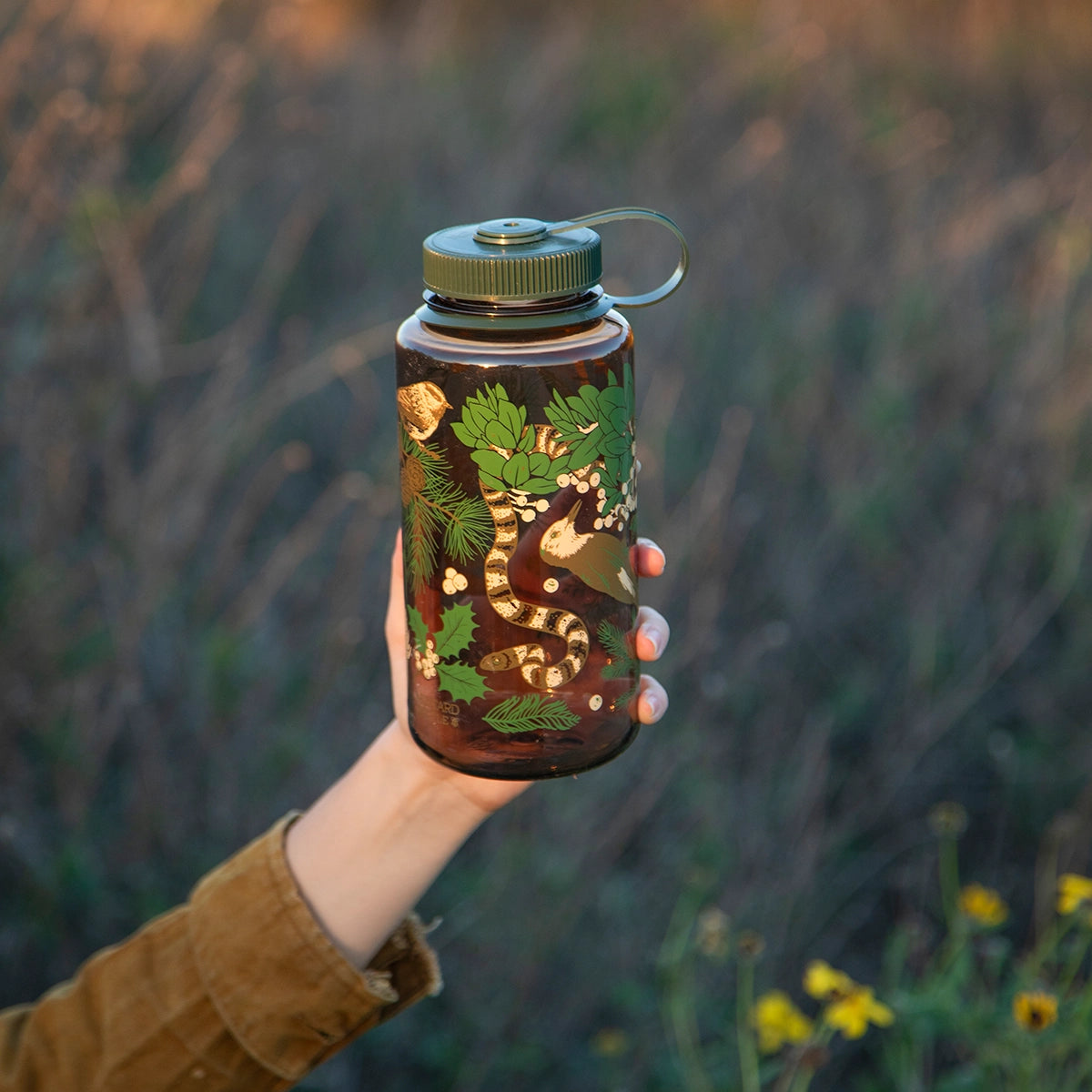 Alpine Forest, 32oz Nalgene Water Bottle