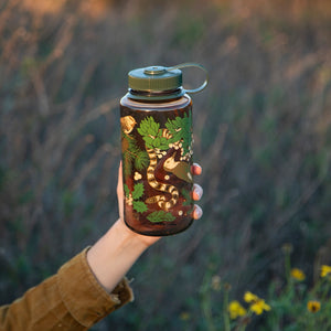 Alpine Forest, 32oz Nalgene Water Bottle