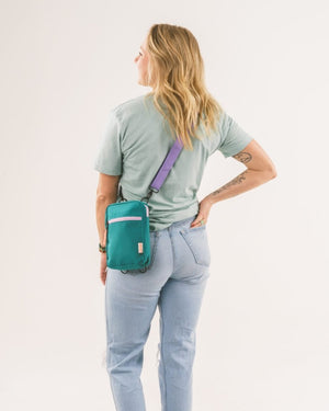 Keep Nature Wild crossbody bag is made from recycled nylon.