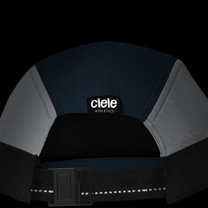 Ciele Athletics ALZCap - Horizon in Indifar on a dark background from the rear.