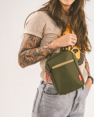 Keep Nature Wild crossbody bag is made from recycled nylon.