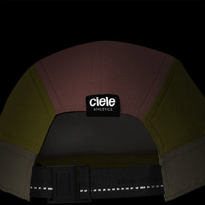 Ciele Athletics ALZCap - Horizon in Selvagraph on a dark background from the rear.