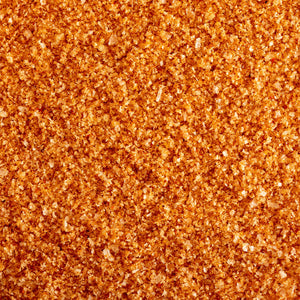 Close-up of Jacobsen Salt Co. Infused Habanero Sea Salt with a coarse texture