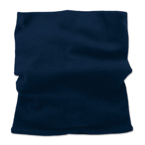 Minus33 Midweight - Neck Gaiter 100% Merino Wool in Navy Blue on a neutral background.