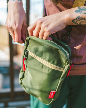 Keep Nature Wild crossbody bag is made from recycled nylon.