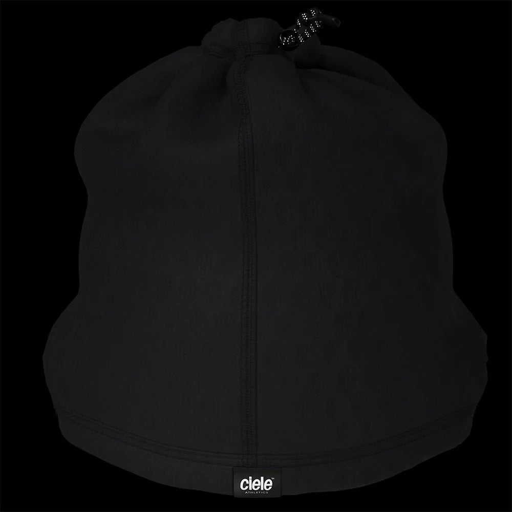 Ciele Athletics DOSBeanie winter running beanie and gaiter in Shadowcast on a dark background.