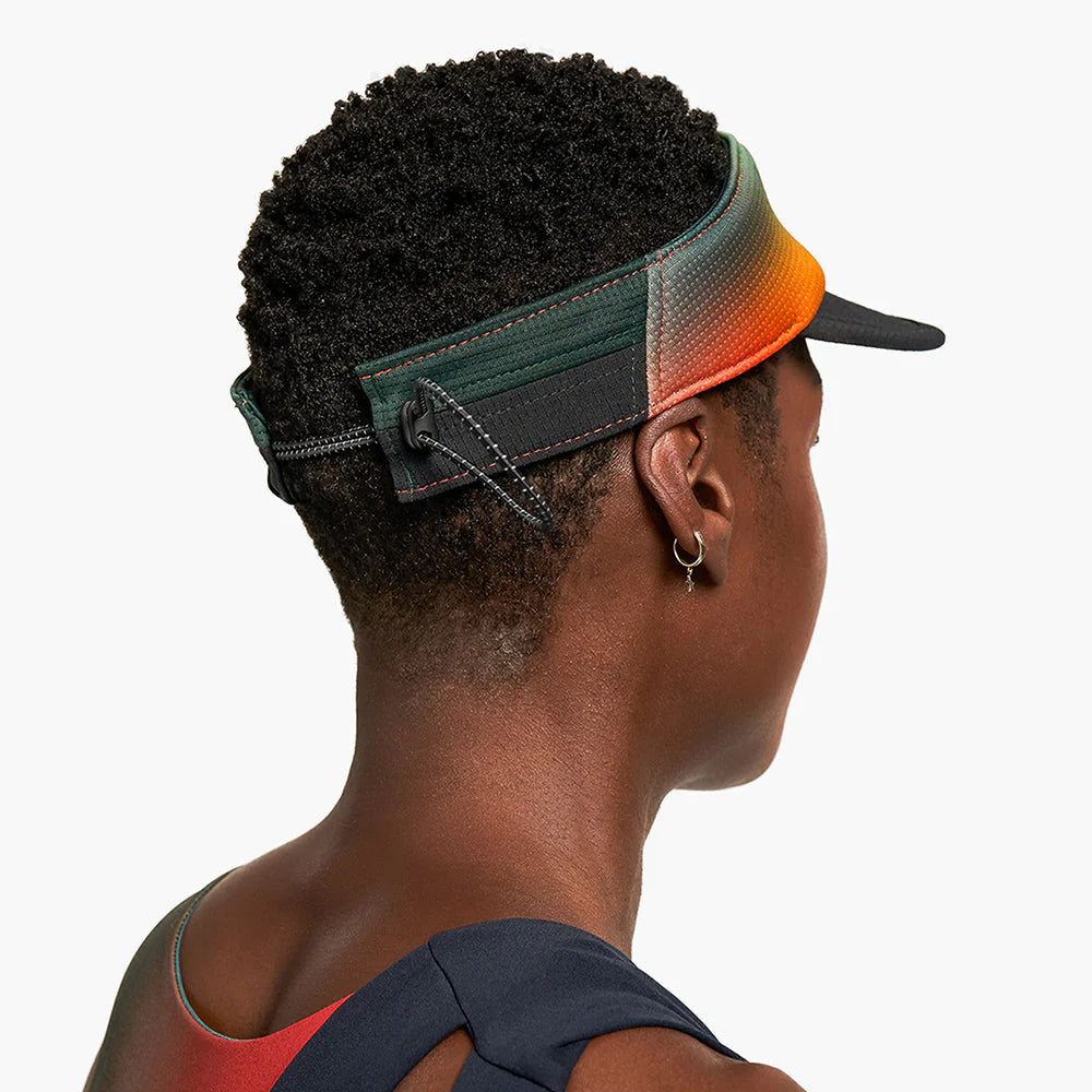 Ciele Athletics RPDVisor SC QA - QALE - KM worn by a woman on a neutral background.