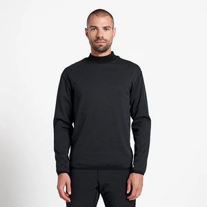 Ciele Athletics Unisex VLVMockneck cold weather running sweatshirt in Shadowcast worn by a man on a neutral background.