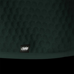 Ciele Athletics Unisex VLVMockneck cold weather running sweatshirt in Janium on a dark background.