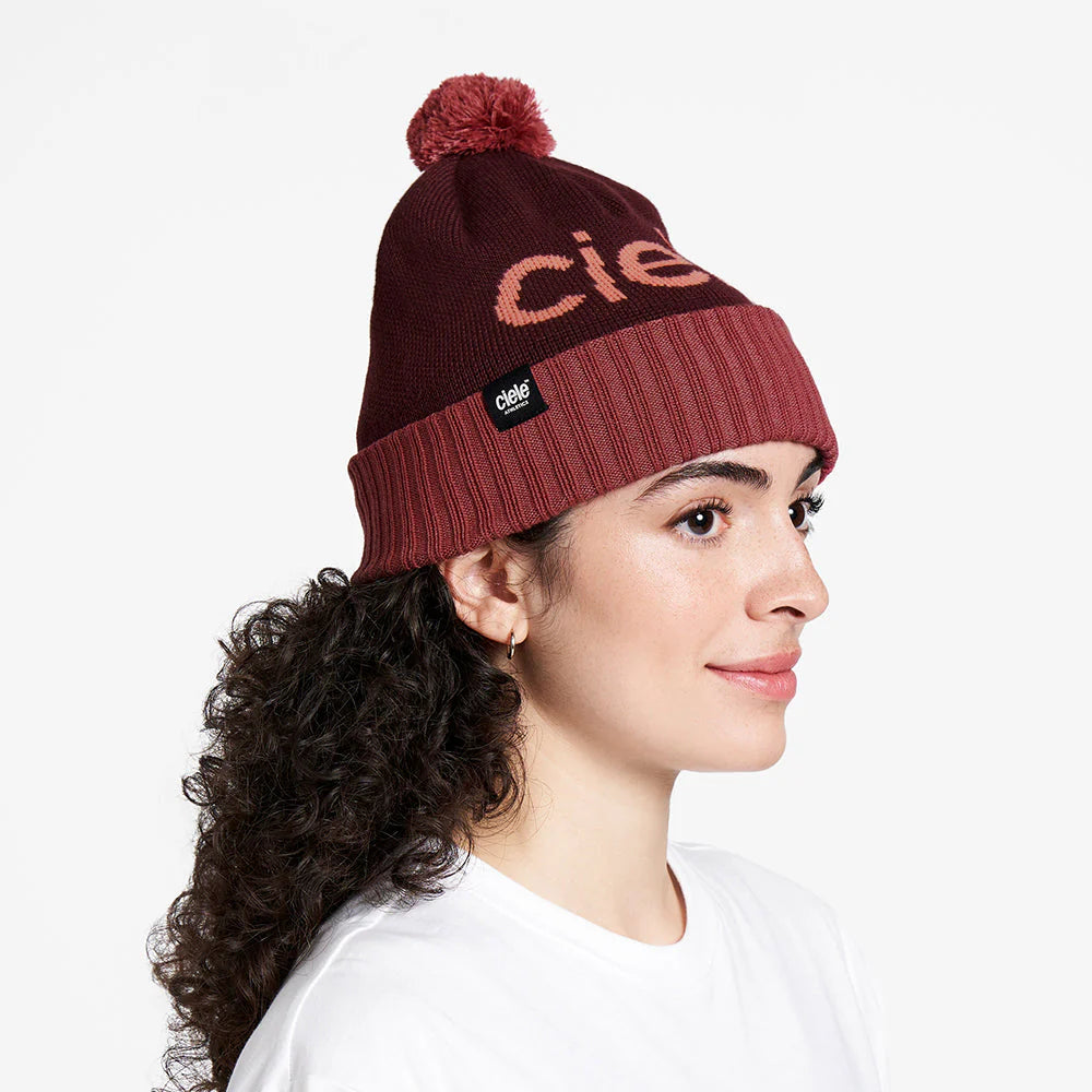 Ciele CLXCBeanie in Akutan worn against a neutral background.