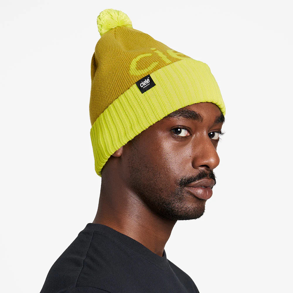 Ciele CLXCBeanie in Keyllo worn against a neutral background.