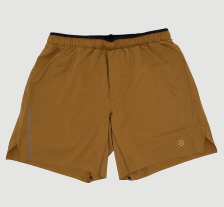 Ciele Athletics M DLYShort 7" Linerless in Petra from the front on a neutral background.