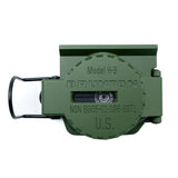 Green Brunton H-3 Tritium Lensatic Compass with model number H-3 on a white background