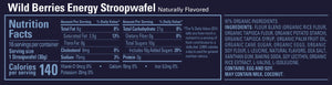 Gu Energy Stroopwafel energy waffle nutritional information for Wild Berries.