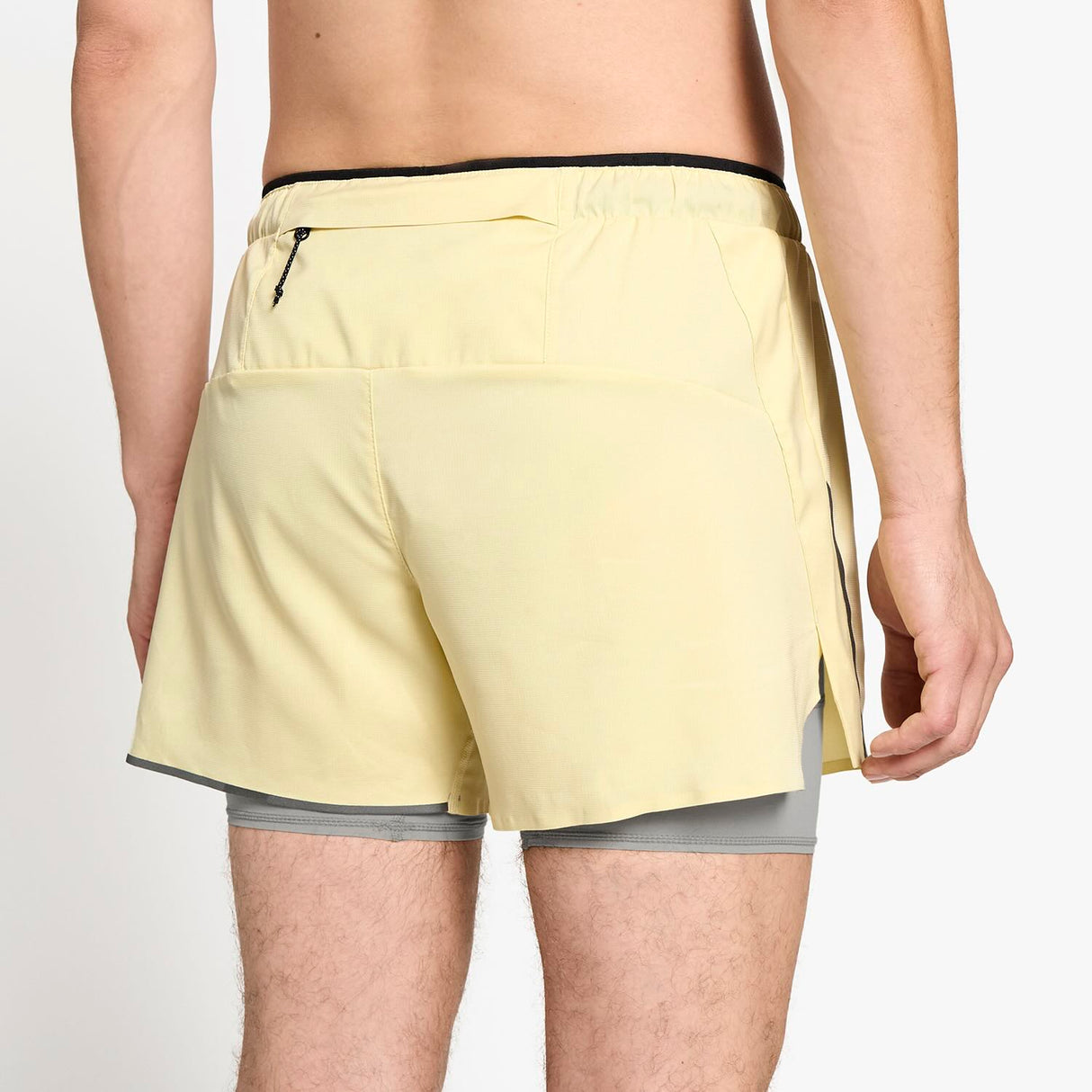 Ciele Athletics M DLYShort 5" Long Brief Short men's running shorts in Glade worn by a man on a neutral background.