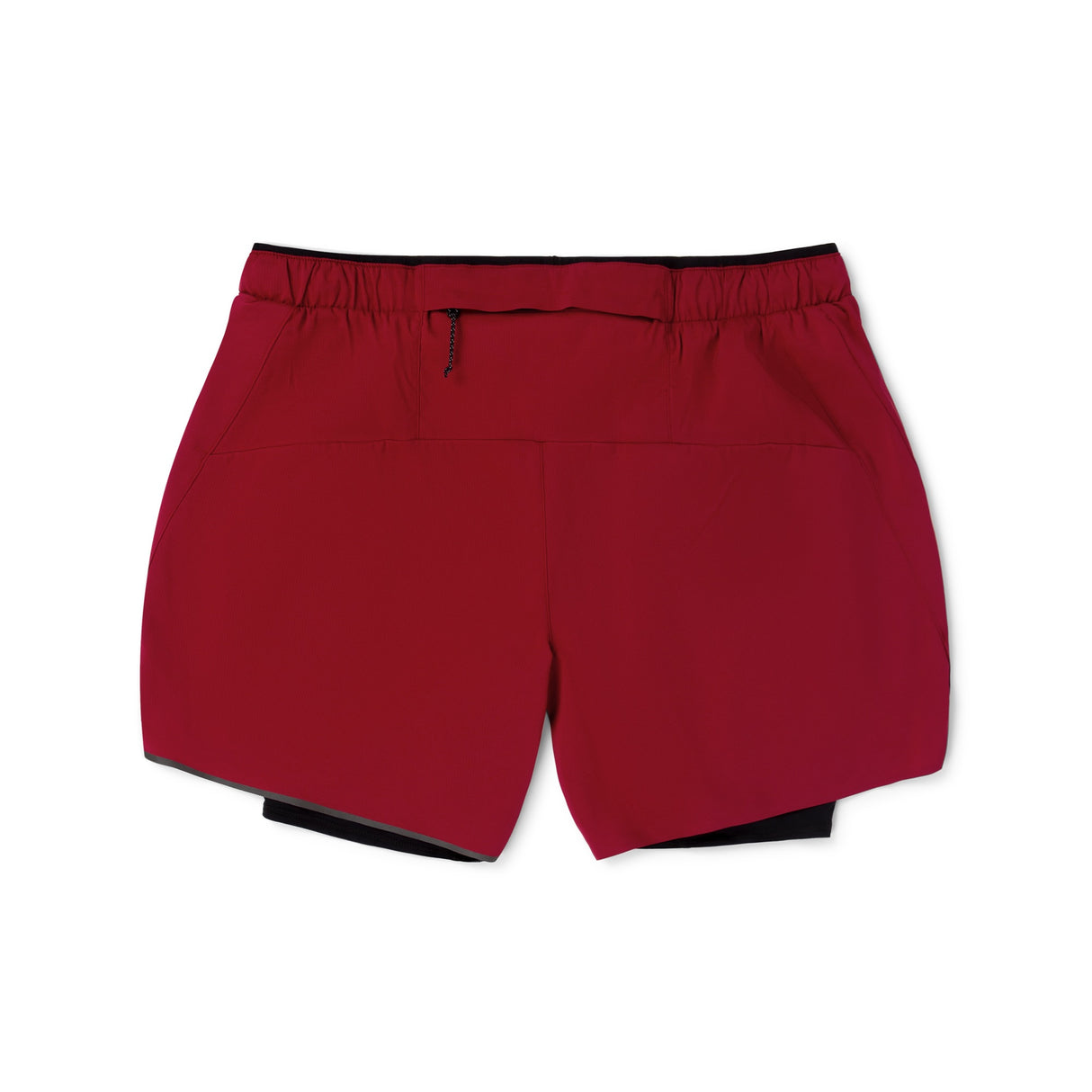 Ciele Athletics Men's DLYShort 5" 2-in-1 Running Short in Merlot Red on a white background