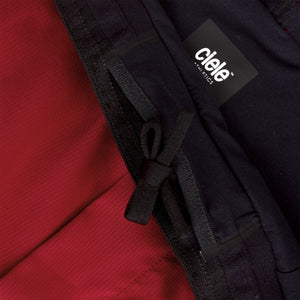 Ciele Athletics Men's DLYShort 5" 2-in-1 Running Short in Merlot Red drawstring pocket