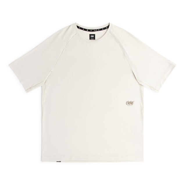 Ciele Athletics men's DLYTshirt Running Shirt in Rainy Day with a logo on a white background