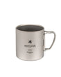 Snow Peak titanium Ti-Double 450 Mug on a white background