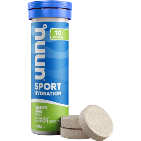 Nuun Sport in Lemon Lime on a neutral background.