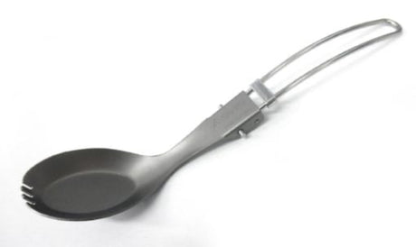 SOTO Pocket Spork, ultralight titanium camp spork on a neutral background.