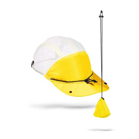 Parapack P-Cap Lite lightweight hat in Mustard on a neutral background.