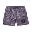 Roark Serrano 7" Active Stretch Shorts in Shark with a black circular design on a white background