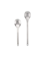 Snow Peak Long Titanium Spork on a neutral background.