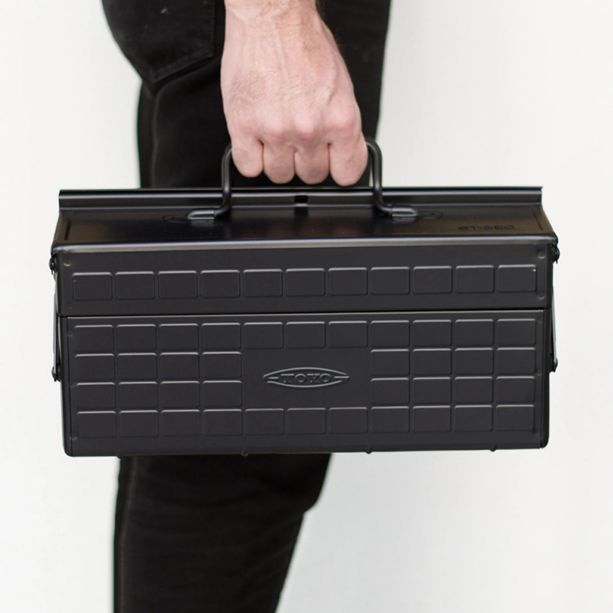 Toyo Steel ST-350 toolbox made in Japan on a neutral background.