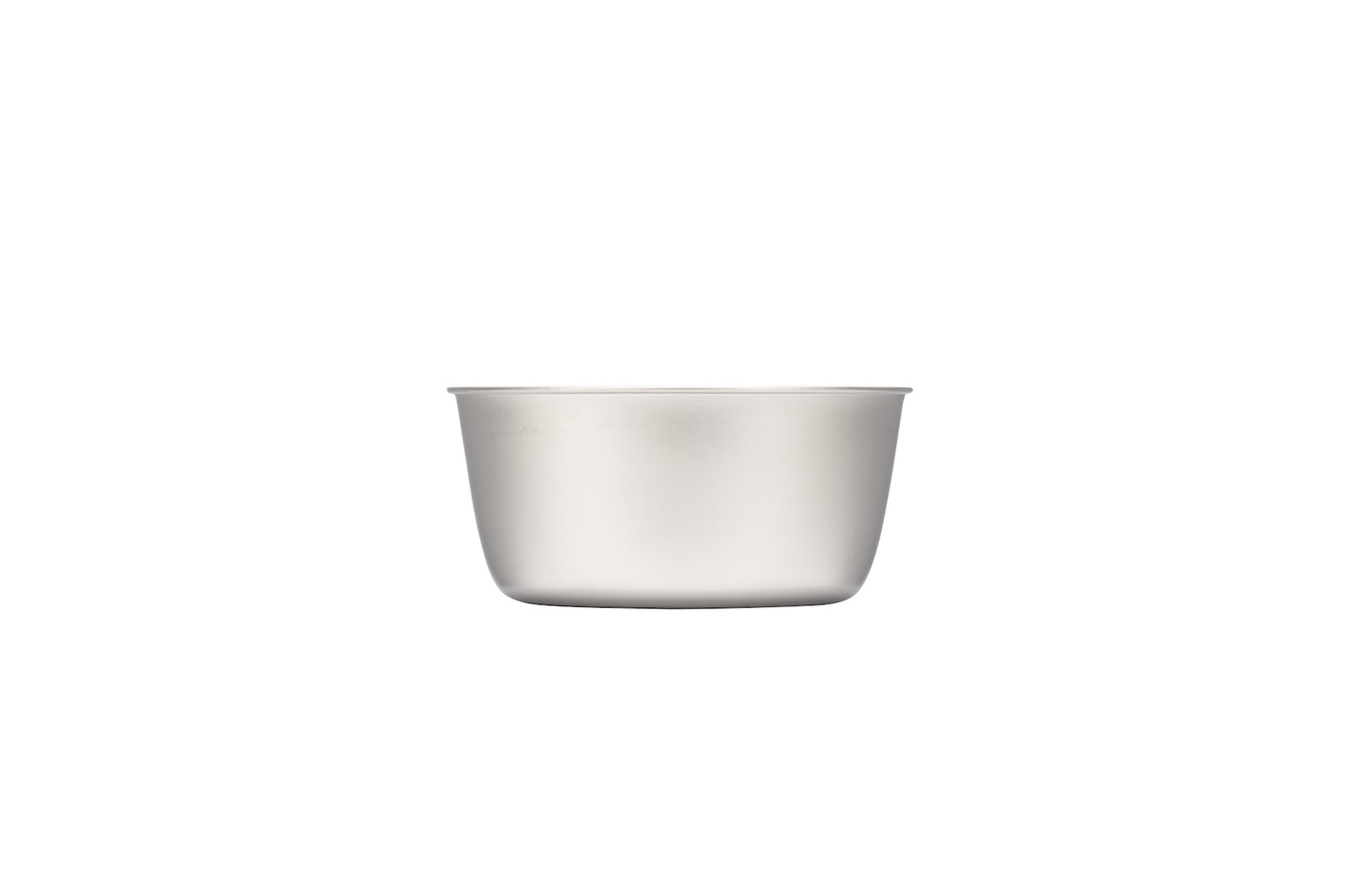 Snow Peak Trek Titanium Bowl 13cm for camping on a neutral background.