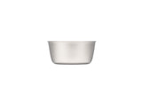 Snow Peak Trek Titanium Bowl 13cm for camping on a neutral background.