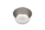 Snow Peak Trek Titanium Bowl 13cm for camping on a neutral background.