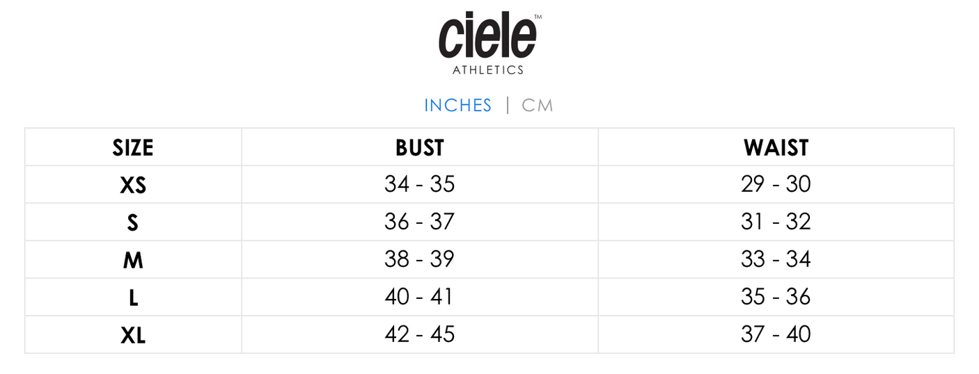 Ciele Athletics M DLYSinglet size chart.