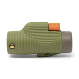 Nocs Provisions Zoom Tube 8x32 Monocular in Juniper II on a neutral background from the side.