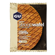 Gu Energy Stroopwafel energy waffle in Caramel Coffee on a transparent background.