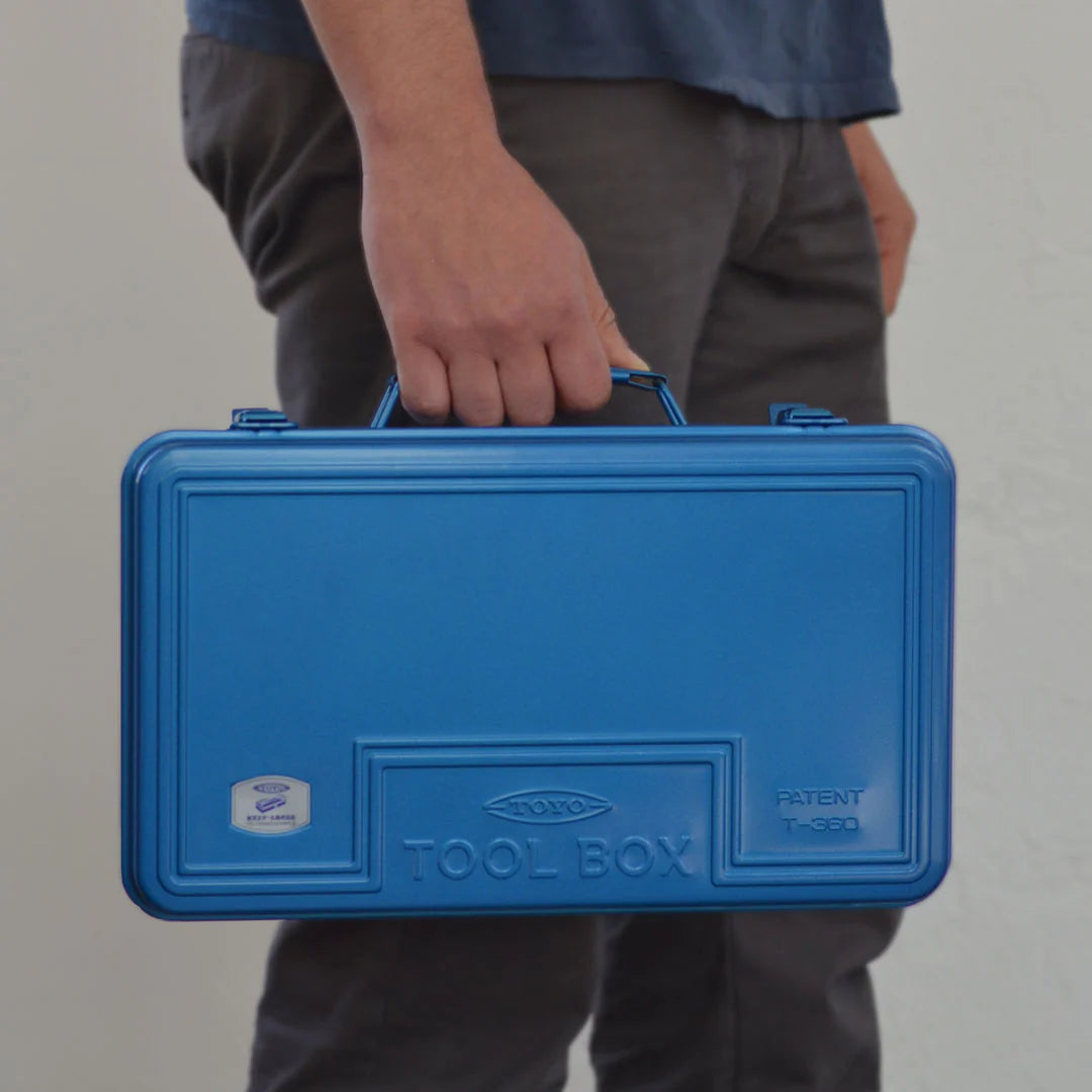 Toyo Steel T-360 Toolbox made in Japan on a neutral background.