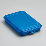 Toyo Steel T-152 Steel Stackable Storage Box made in Japan on a neutral background.