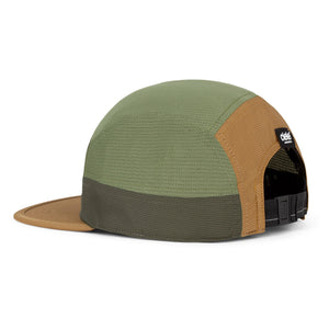 ciele athletics GOCap EQ - Frame S in Olive running hat with a visible brand logo on a white background