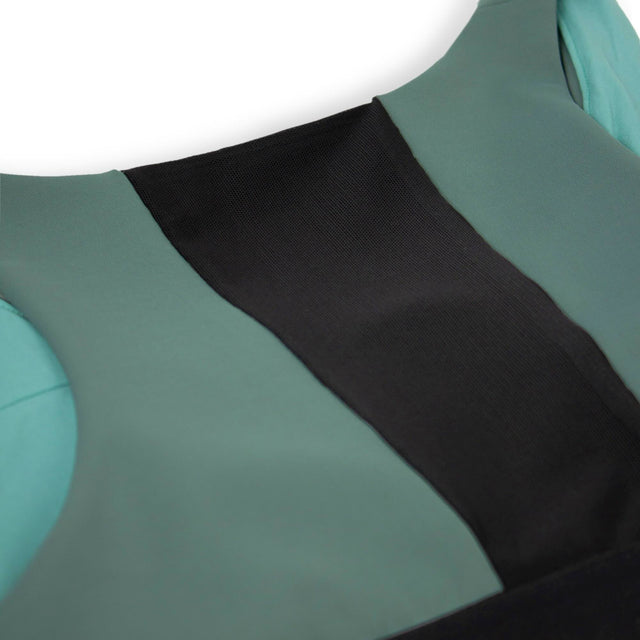 Ciele Athletics W QCKBra women's running bra in Silver Pine on a neutral background.