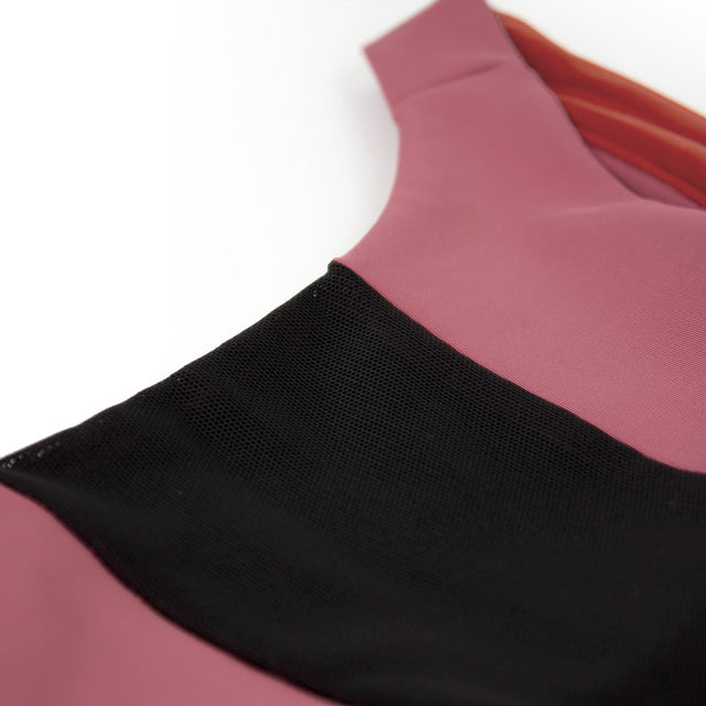 Ciele Athletics W QCKBra women's running bra in Deco Rose on a neutral background.