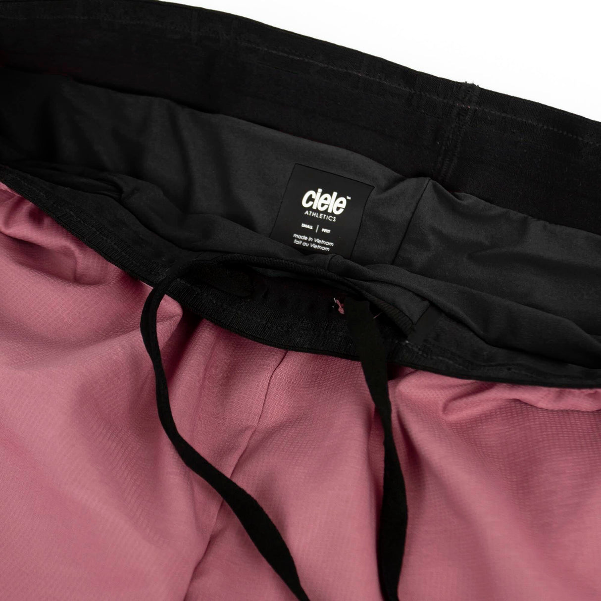 Ciele Athletics W DLYShort 4" Long Brief women's running shorts in Deco Rose on a neutral background.
