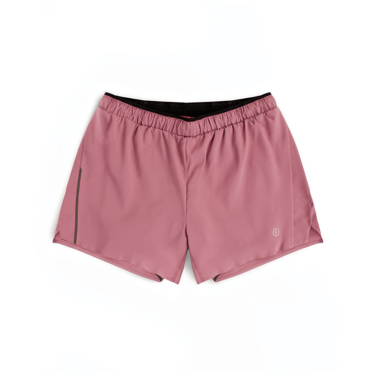 Ciele Athletics W DLYShort 4" Long Brief women's running shorts in Deco Rose on a neutral background.