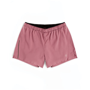 Ciele Athletics W DLYShort 4" Long Brief women's running shorts in Deco Rose on a neutral background.