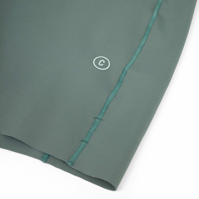 Ciele Athletics W FSTTight Short 7" women's running tights in Silver Pine on a neutral background.