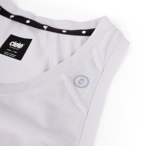 Ciele Athletics W FSTSinglet women's running tank top in Misty Lilac on a neutral background.