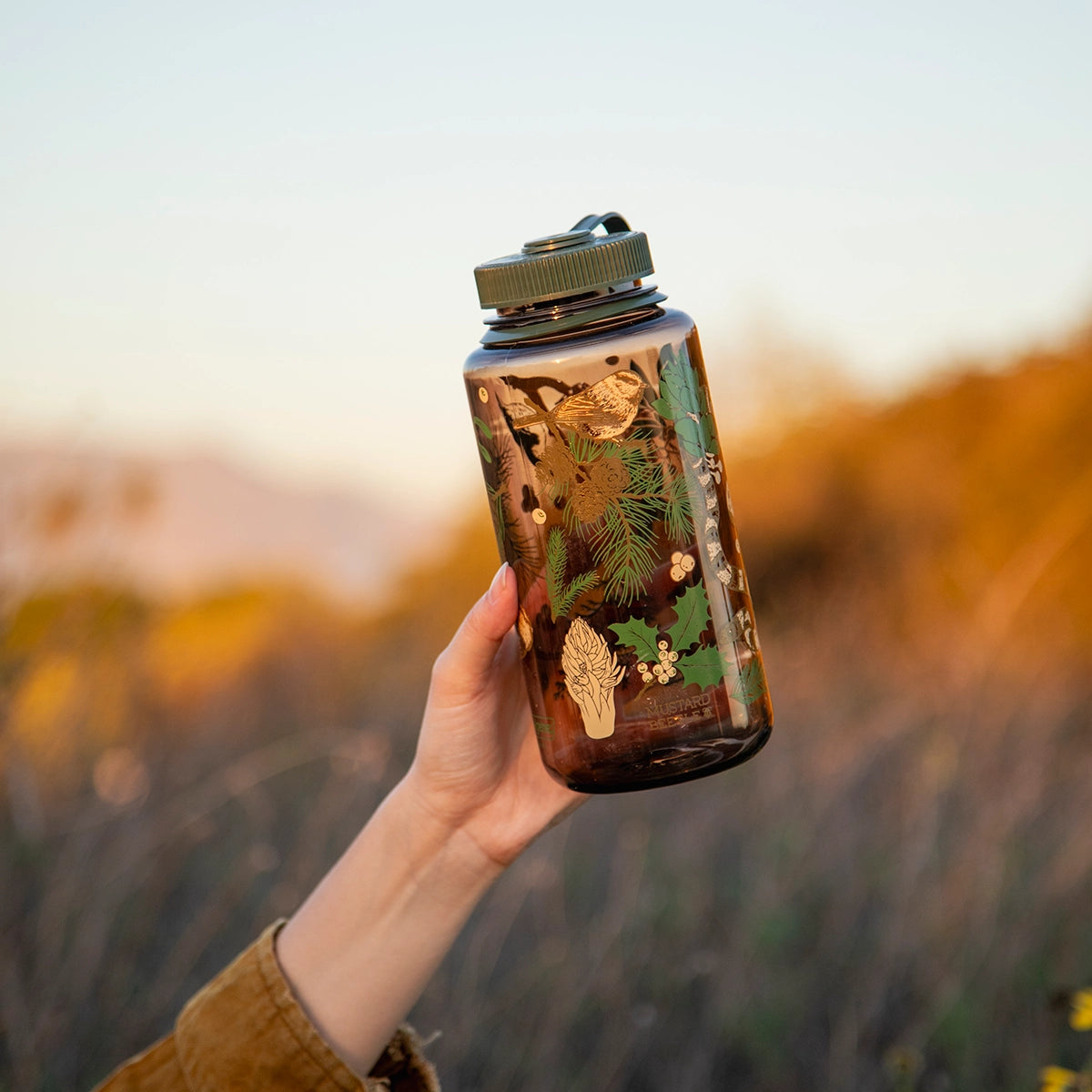 Alpine Forest, 32oz Nalgene Water Bottle