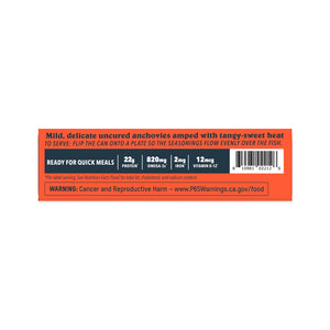 Product label with text and nutritional information on a white background